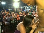 The guest of honor gets a blowing service 3/16