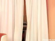 Sweet Riley sucks in the changing room 1/16