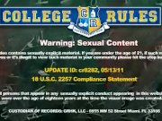 Three smoking girls strip in dorm 1/16