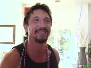 Charley Chase strips and blows birthday boys cock  2/16