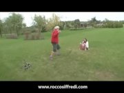 Rocco Siffredi works his cock in a babe's ass 1/16