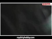 Fucking three guys in porn movie theater 12/16