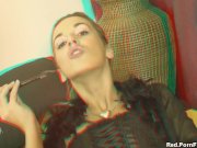 Hairy seductress stroking her beaver 11/16