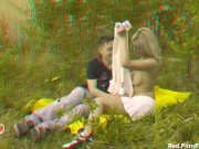 Couple in a meadow 3/16