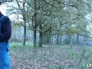 French redhead slut gangbanged outdoor 1/16