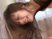 Sara Seori in fishnet body suit creampied   14/16