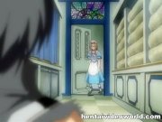 Sexy maid takes hard hentai stick 1/16