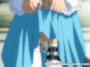 Sexy maid takes hard hentai stick 3/16