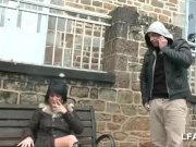 Amateur french girl gets anal fucked in 3some 1/16