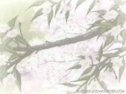 Busty hentai cutie blows cock and gets fucked  1/16