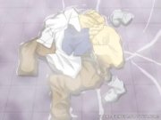 Busty hentai cutie blows cock and gets fucked  11/16