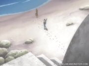 Busty hentai cutie blows cock and gets fucked  5/16