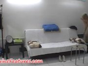 Backstage with chubby blonde chick 14/16