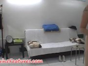 Backstage with chubby blonde chick 15/16