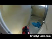 Water gun attack on Christy Mack as she takes 1/16