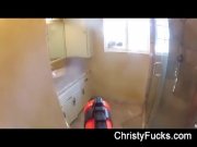 Water gun attack on Christy Mack as she takes 4/16