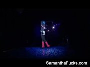 Samantha Saint black light fun