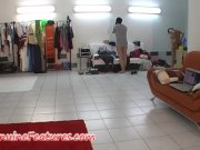 Two sexy brunettes in hot backstage clip 14/16