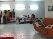 Two sexy brunettes in hot backstage clip 9/16