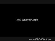 ORGASMS - Peachy pussy Real amatuer couple 1/16