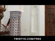 Hot brunette rubs her pussy all alone 1/16