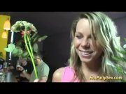 Blonde sucks boners in club 5/16