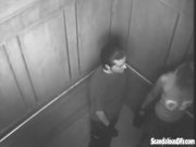 Sexy Time In The Elevator Gets Caught On Cam 1/16
