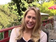 Filling girlfriend's pussy on the balcony 4/16