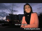 PublicAgent - Black haired babe fucks hard 1/16