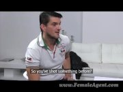 FemaleAgent - Horny stud cums on agents tits 2/16