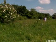 Outdoors blowjob and spooning 1/16