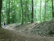 Claudie tied-up in the forest and fucked 16/16