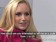 Castingxxx Busty blonde gets sprayed with jiz 3/16