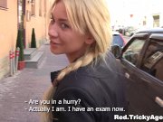 Modest blondy turns to be really starving 1/16