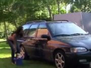 Rough catfight at a carwash 1/16