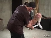 Wearing knee high socks tied up in rope 8/16