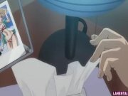 Pink haired hentai cutie rides guys hard cock 4/16