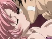 Pink haired hentai cutie rides guys hard cock 8/16