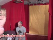 Hot backstage blowjob by nasty MILF 7/16