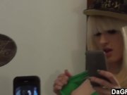 Blonde Emo Teen Taking Selfies 13/16