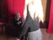 Blond hottie at the erotic CASTING 1/16