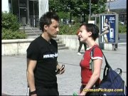 Picked up German whore is fucked on field 2/16