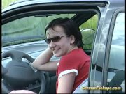 Picked up German whore is fucked on field 6/16