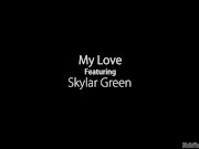 Perky blonde takes a cumshot to the face 1/16