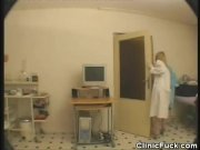 Naughty Female Doctor Examines A Cock