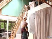 Old instructor bonks his sexy redhead student 2/16