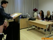 CFNM femdom blonde babe sucks cock 10/16