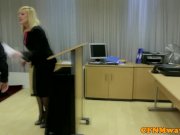 CFNM femdom blonde babe sucks cock 3/16