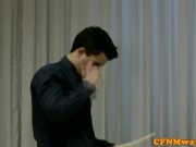 CFNM femdom blonde babe sucks cock 4/16