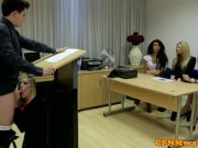 CFNM femdom blonde babe sucks cock 9/16